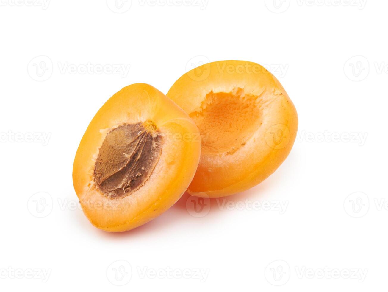 Apricots on white photo