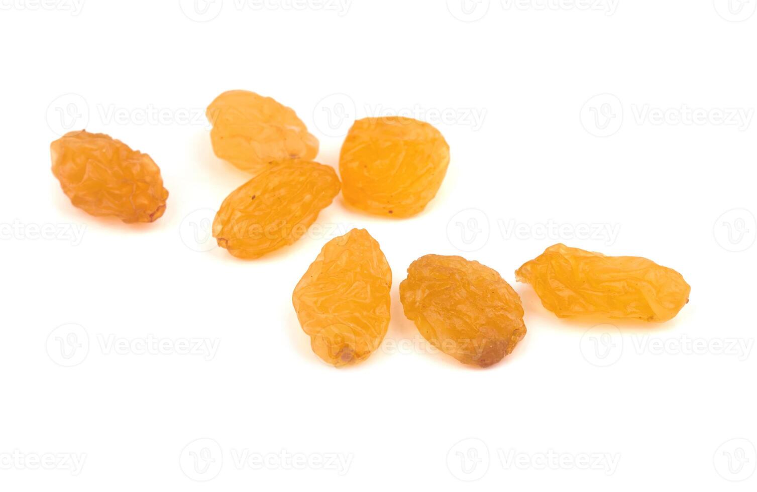 Raisins isolated on white photo