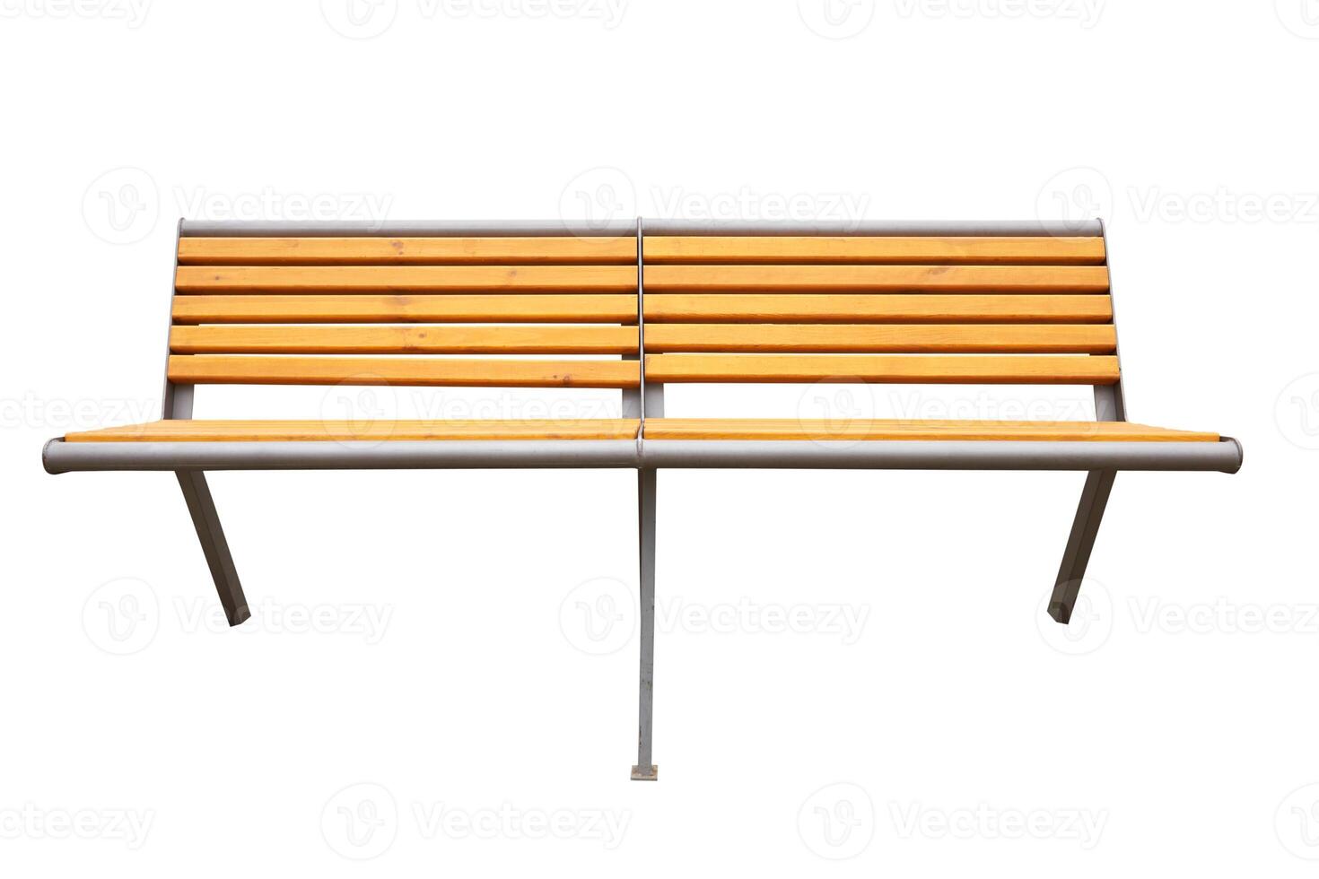 Park bench isolated photo