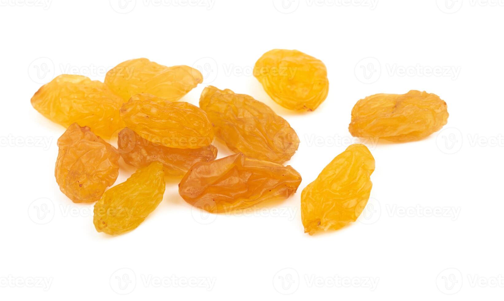Raisins isolated on white photo
