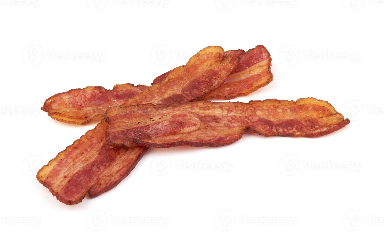bacon on white photo