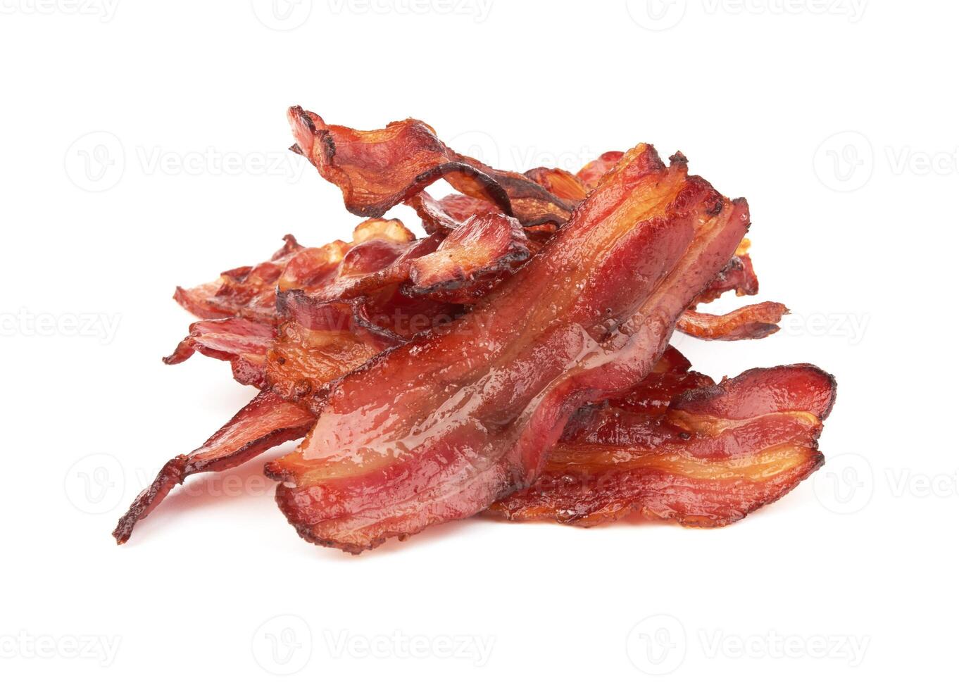 bacon on white photo
