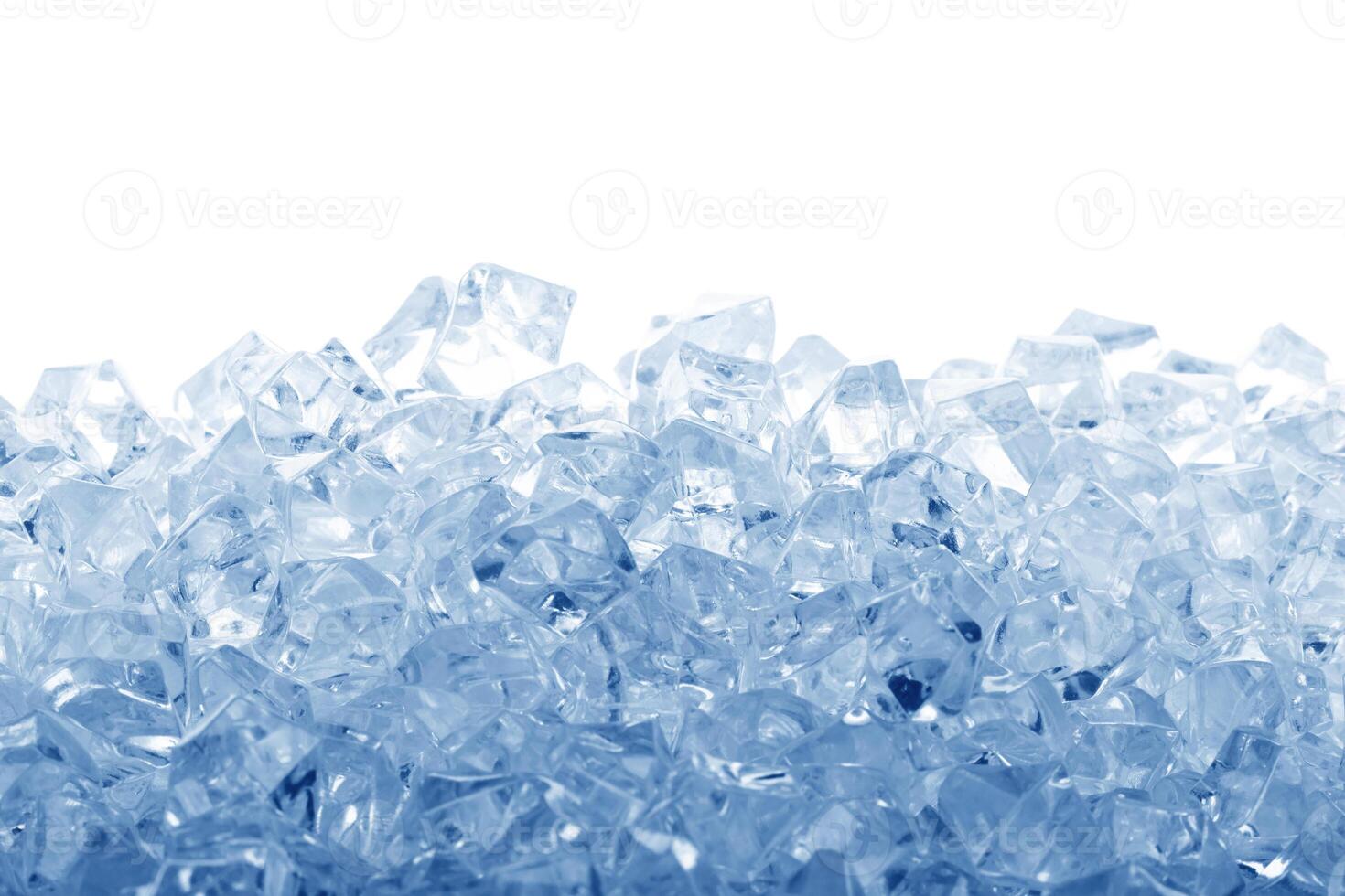 Ice cubes isolated photo