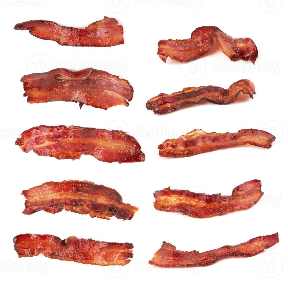 bacon on white photo