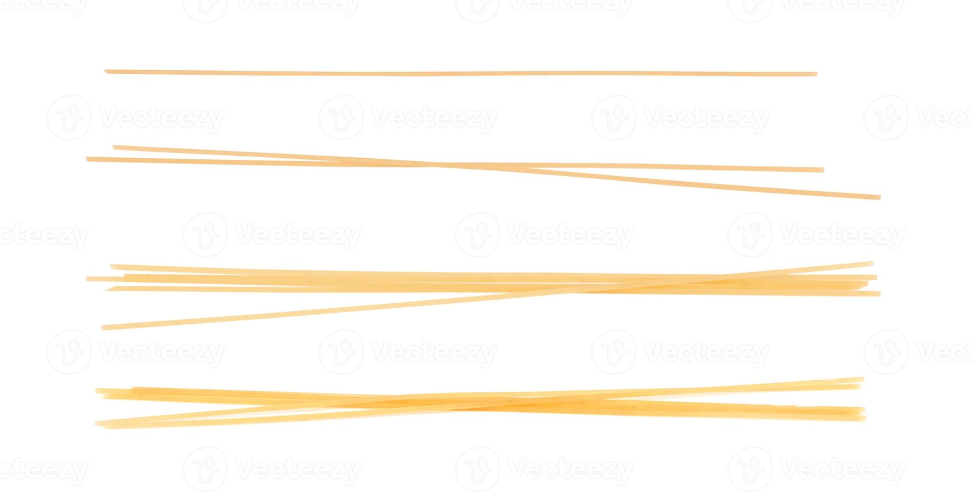 Raw spaghetti isolated photo