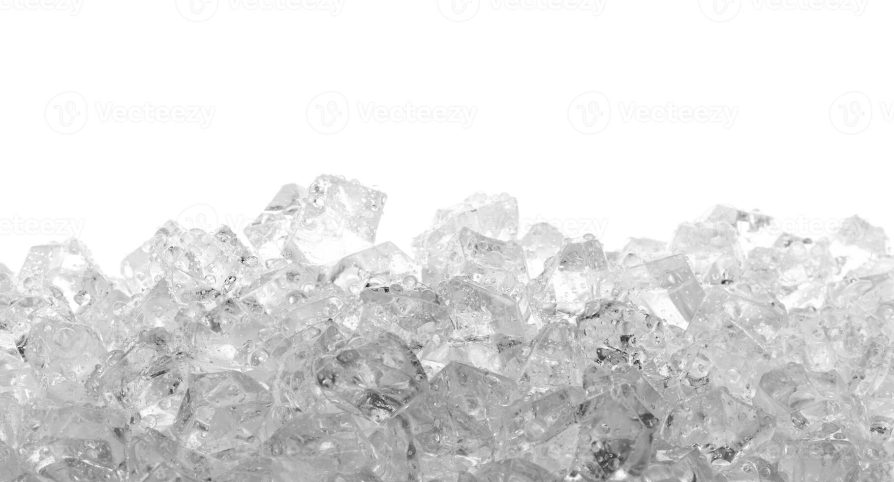 Ice cubes isolated photo