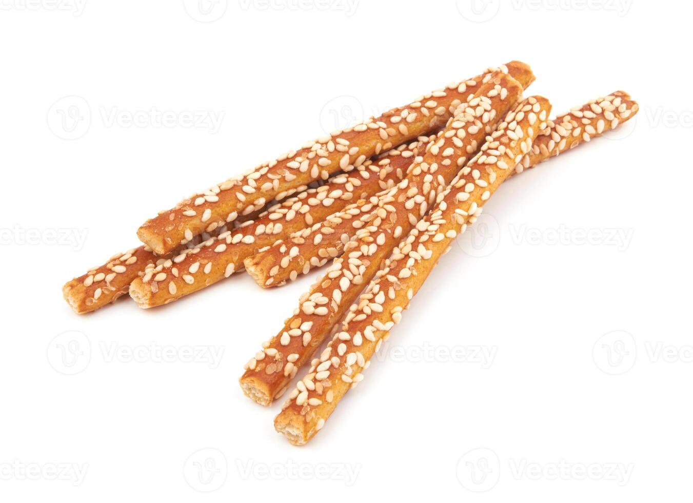 Pretzel sticks coated sesame photo