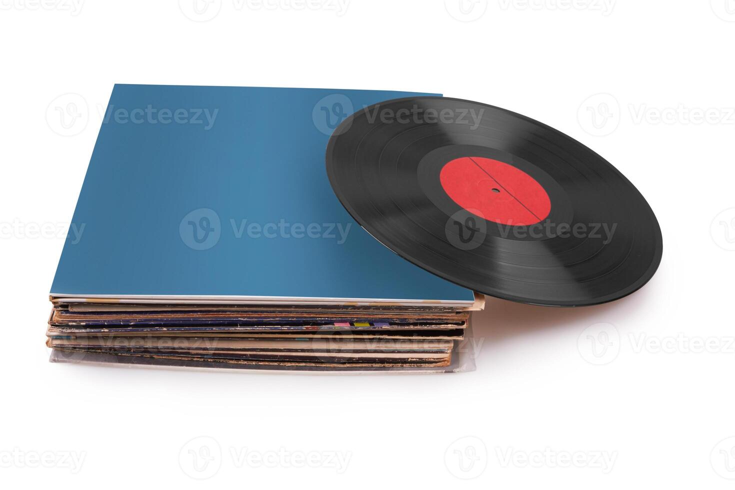 vinyl records isolated photo