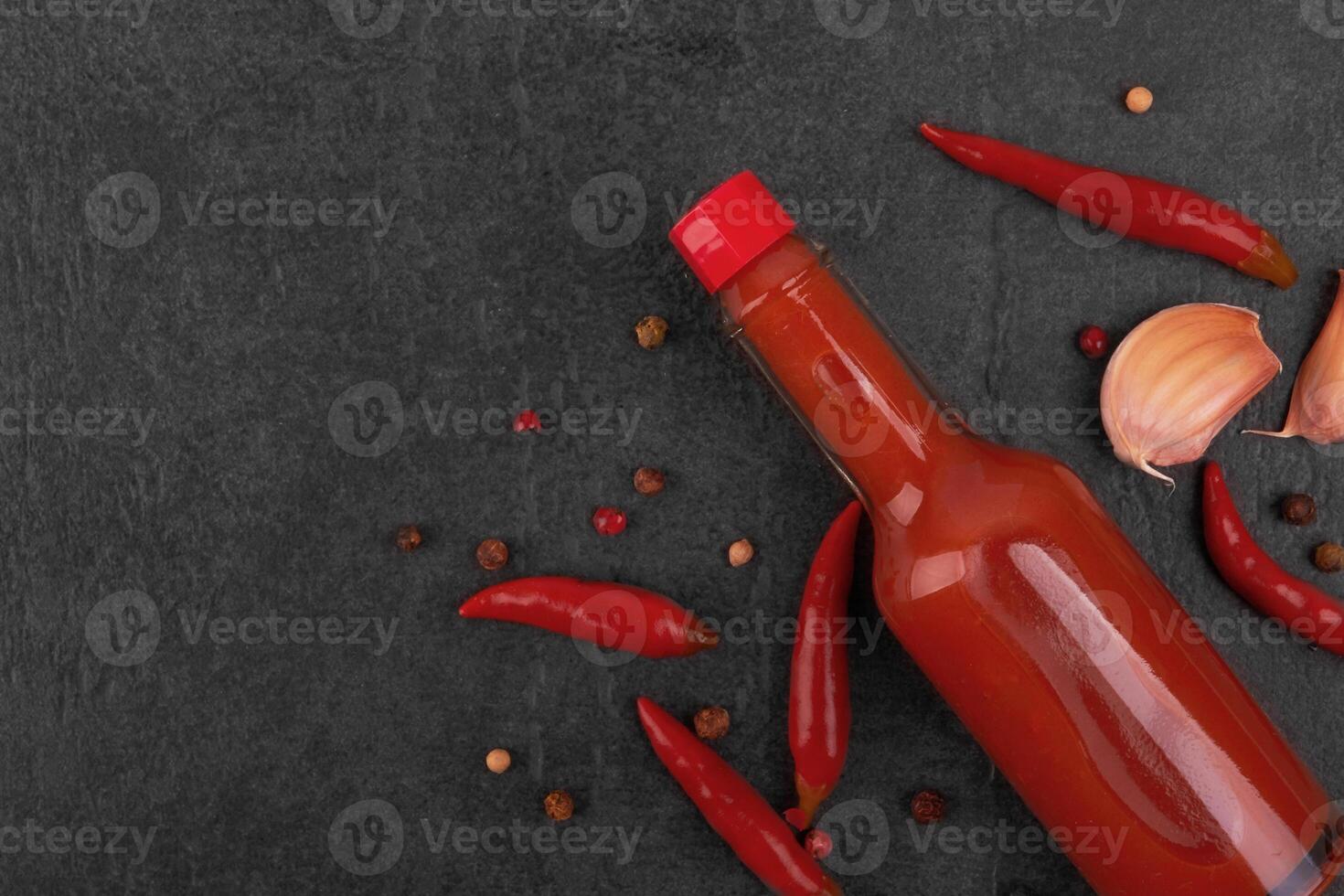 red hot sauce photo