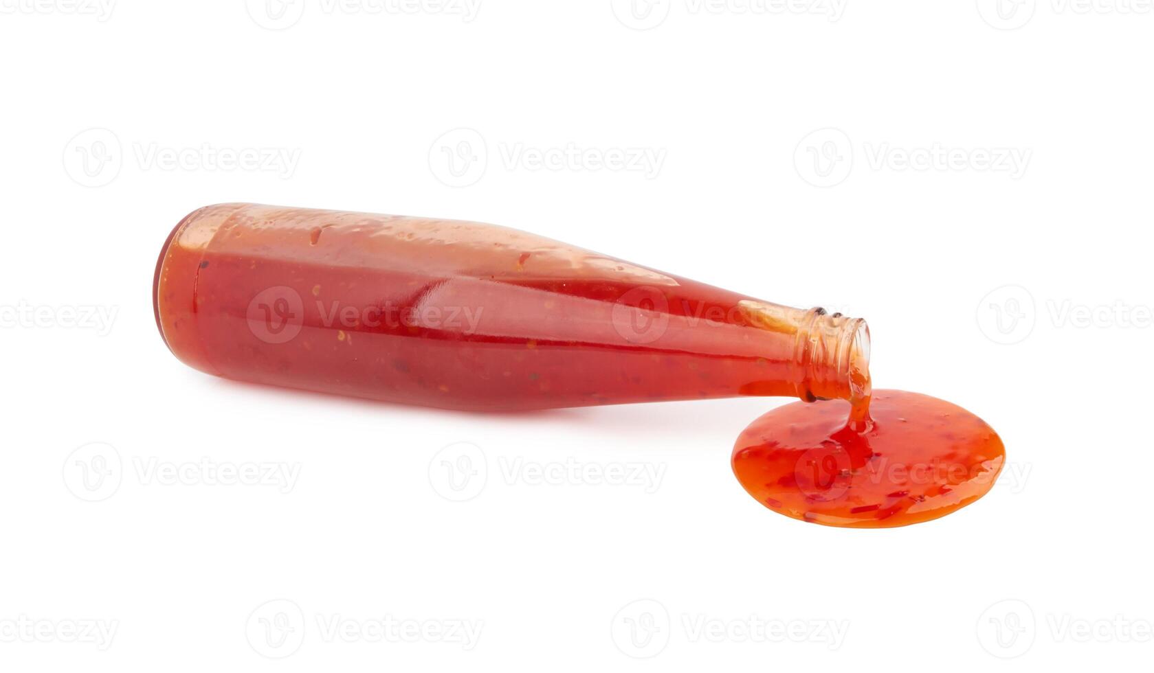 Bottle of tomato sauce photo