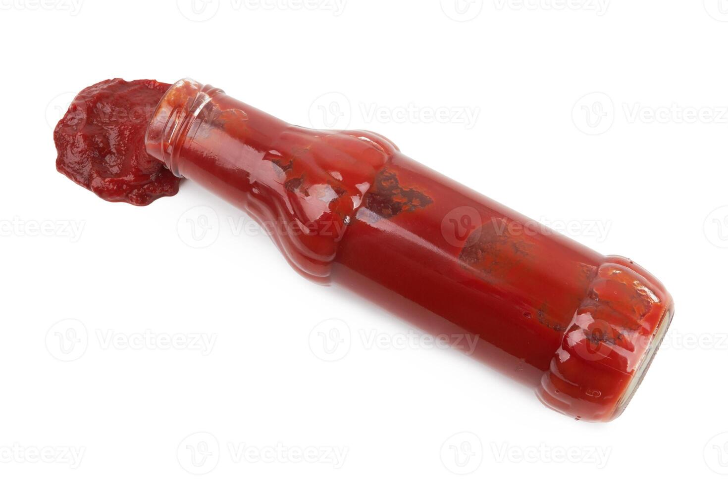 Bottle of ketchup photo