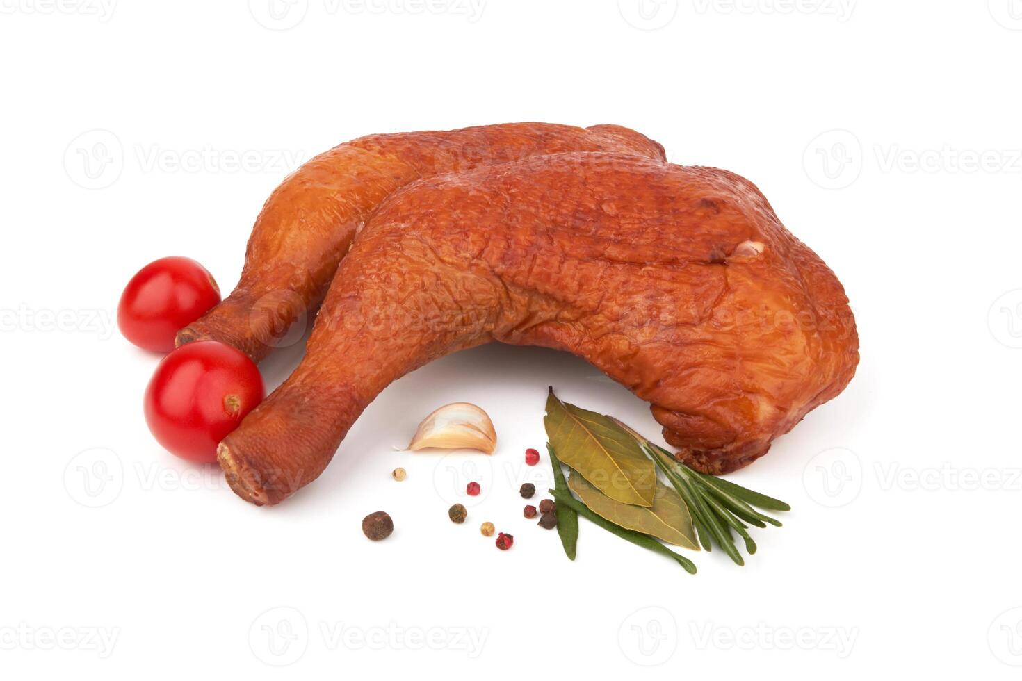 Smoked chicken thighs photo
