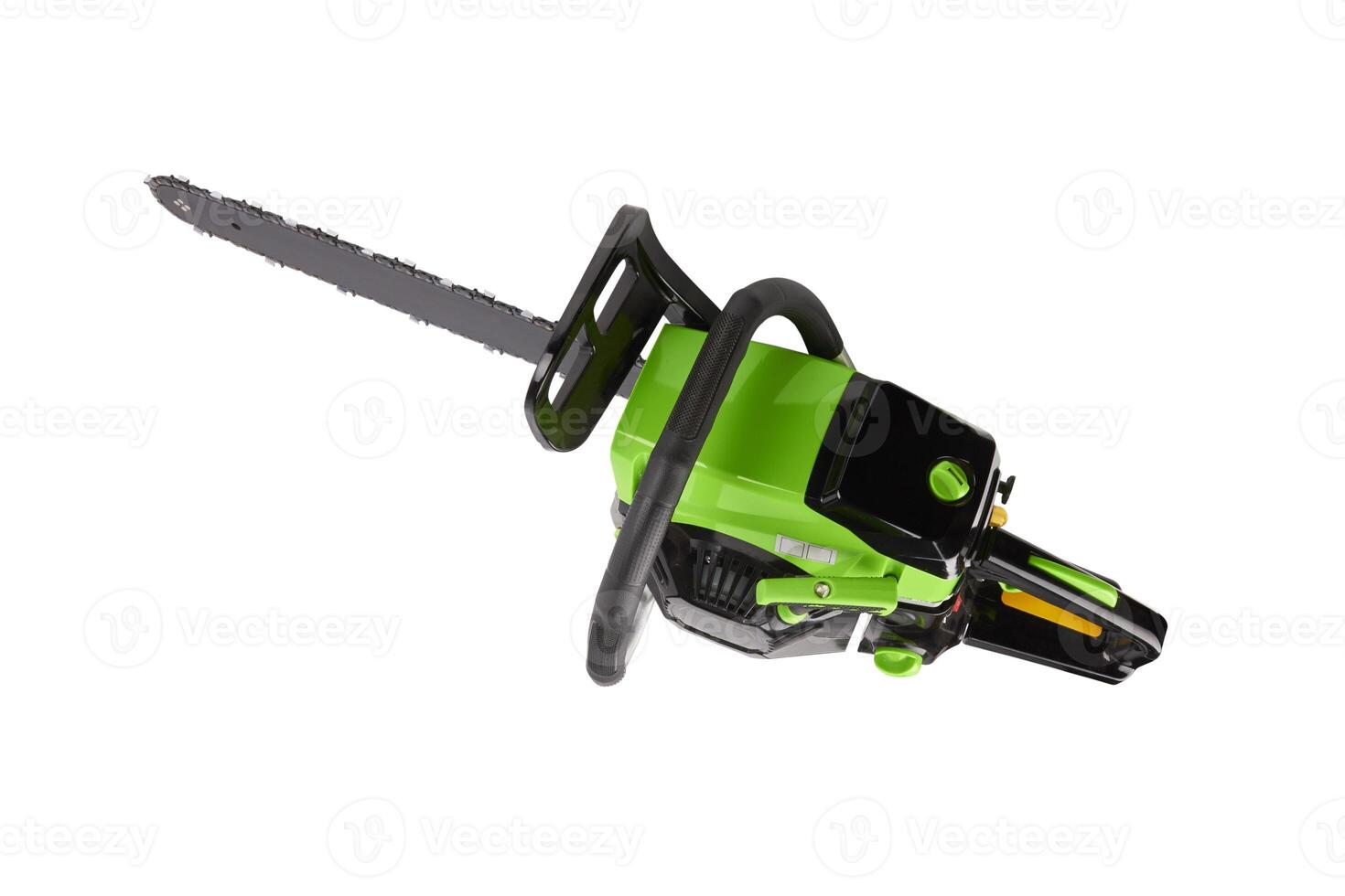 Chainsaw on white photo