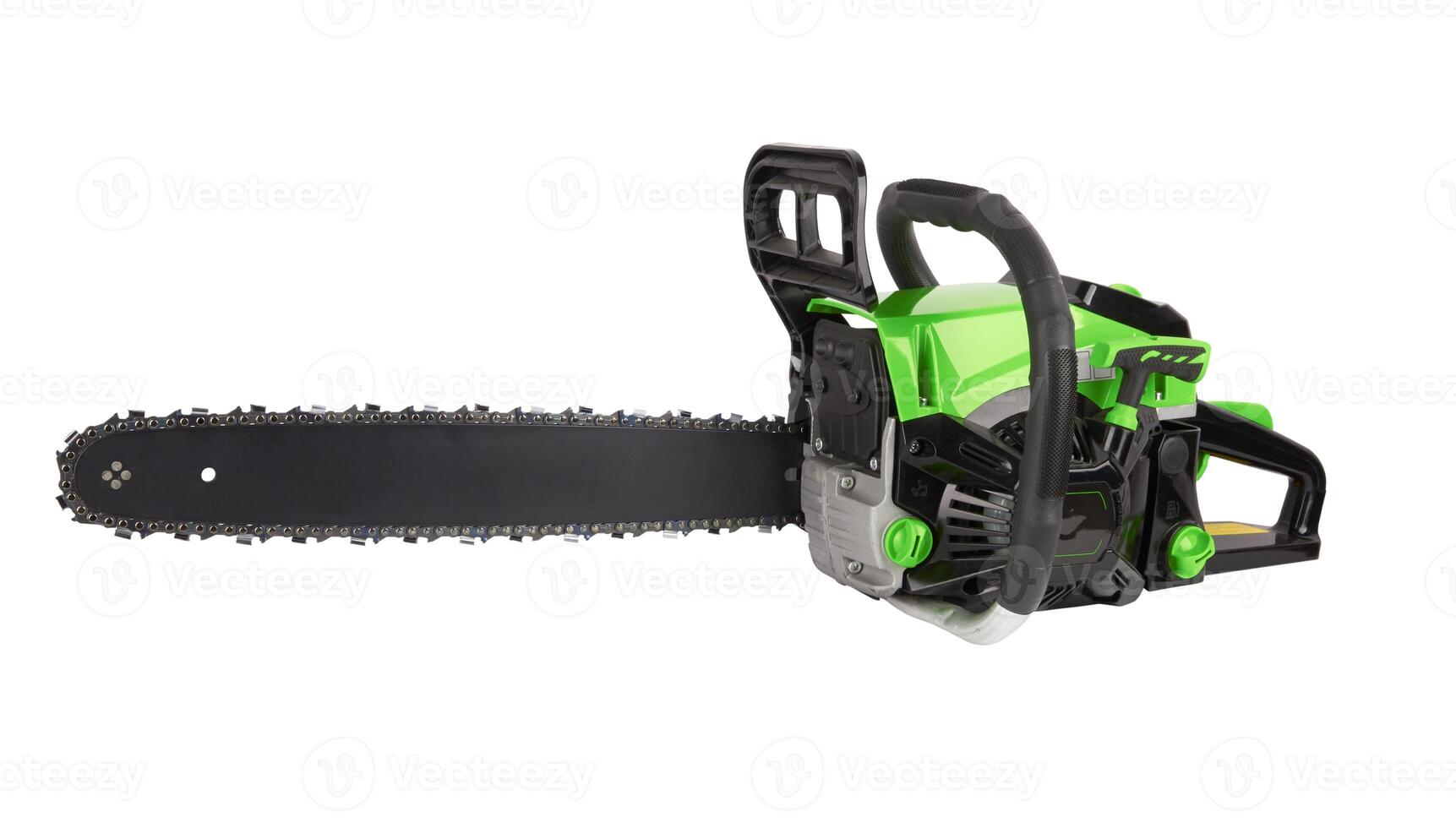 Chainsaw on white photo