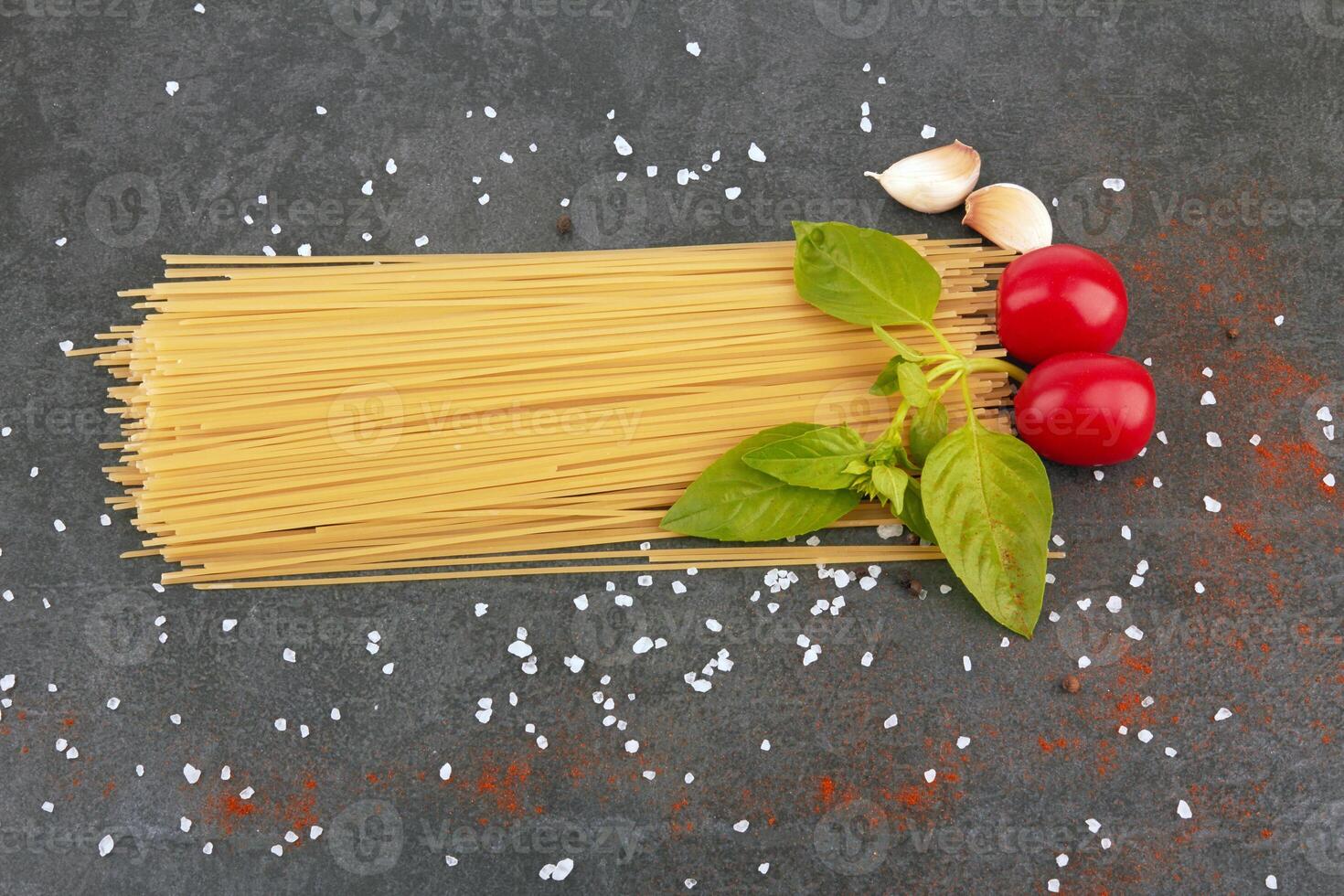 spaghetti on a stone photo