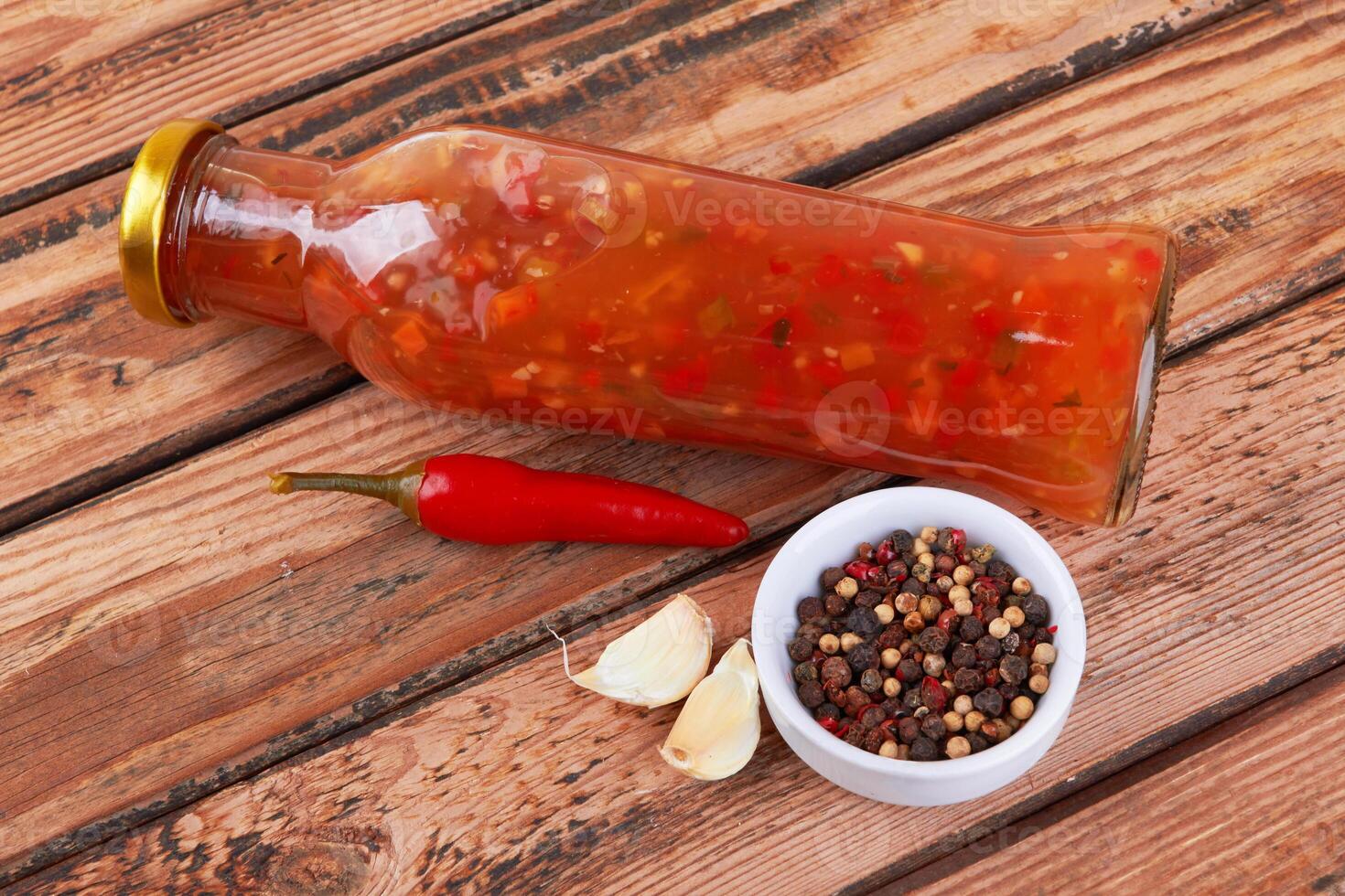 red hot sauce photo