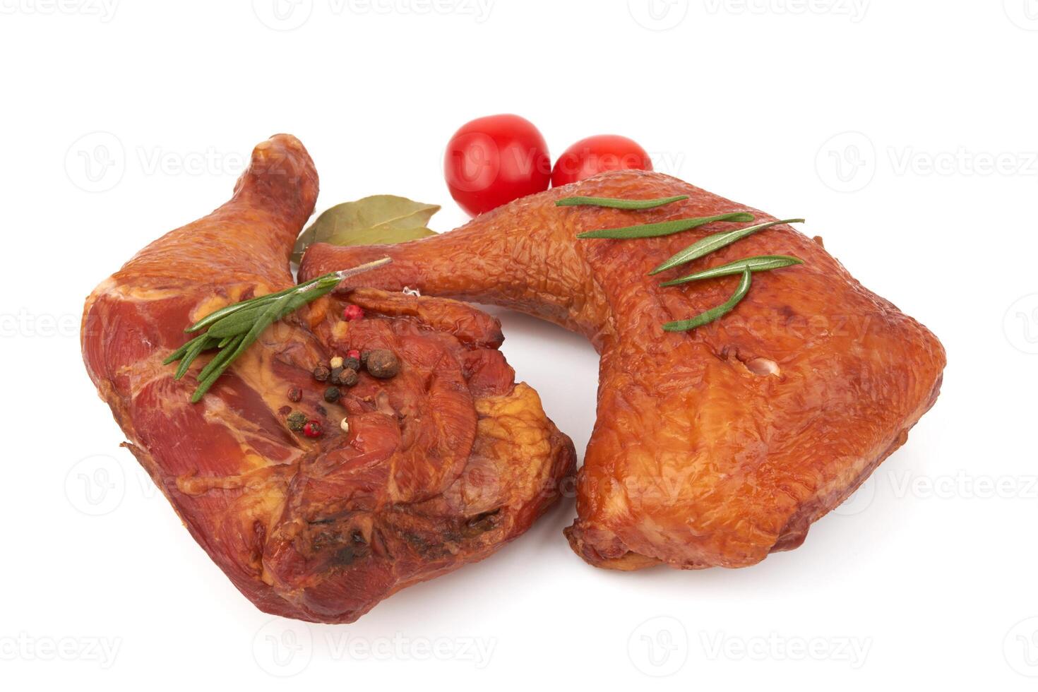 Smoked chicken thighs photo
