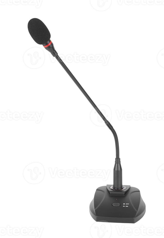 Meeting microphone isolated photo