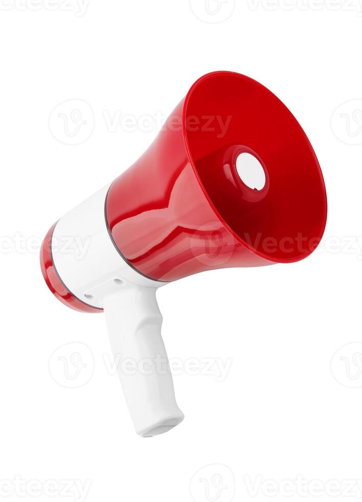 Loudspeaker on white photo