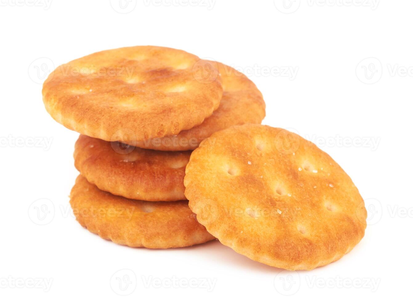 Round salted cracker photo