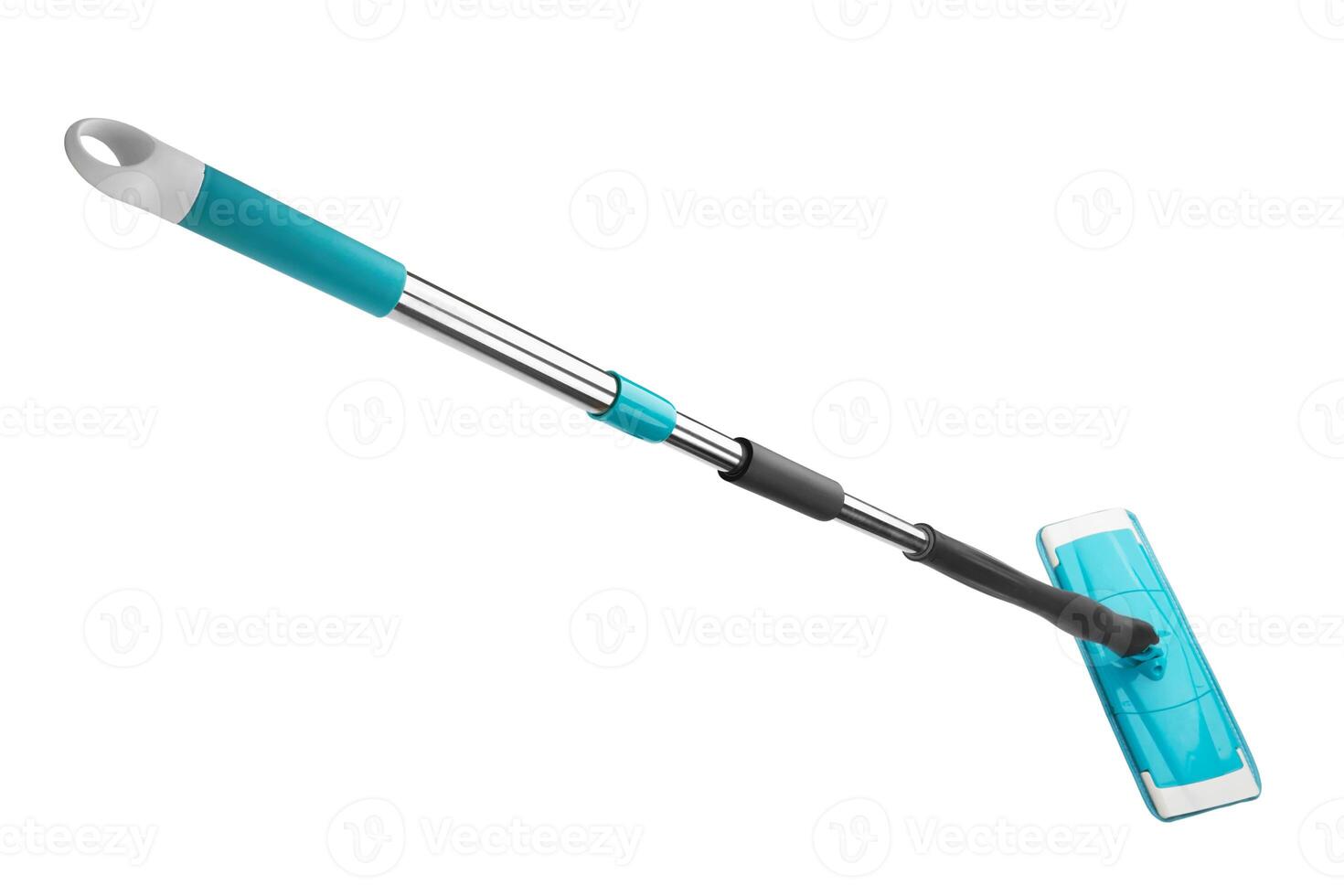 Blue plastic mop photo