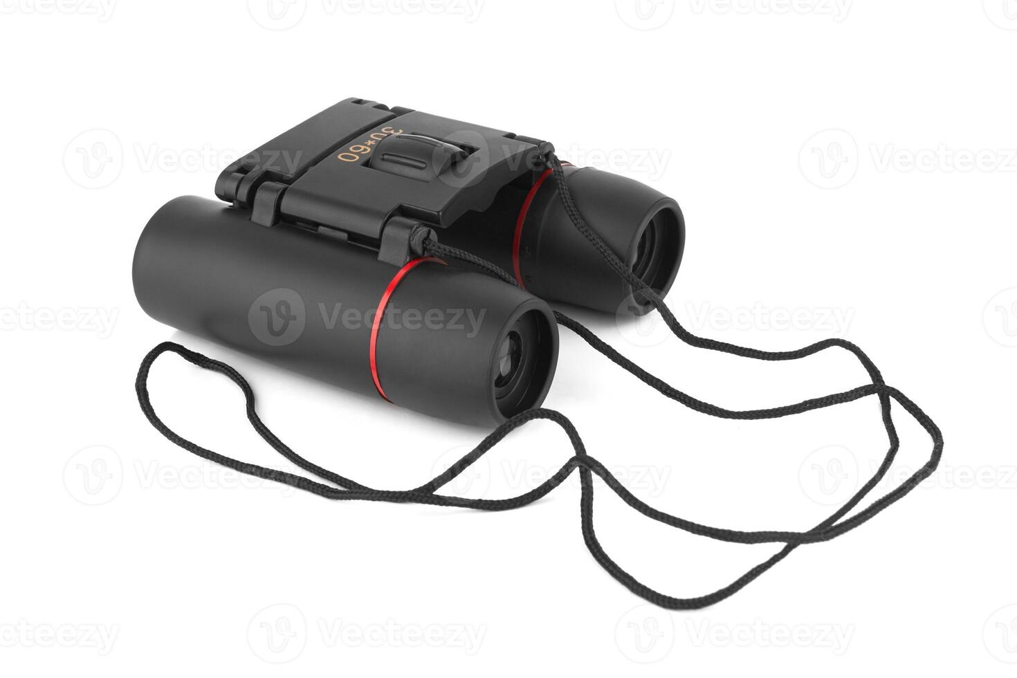 Binocular on a white photo