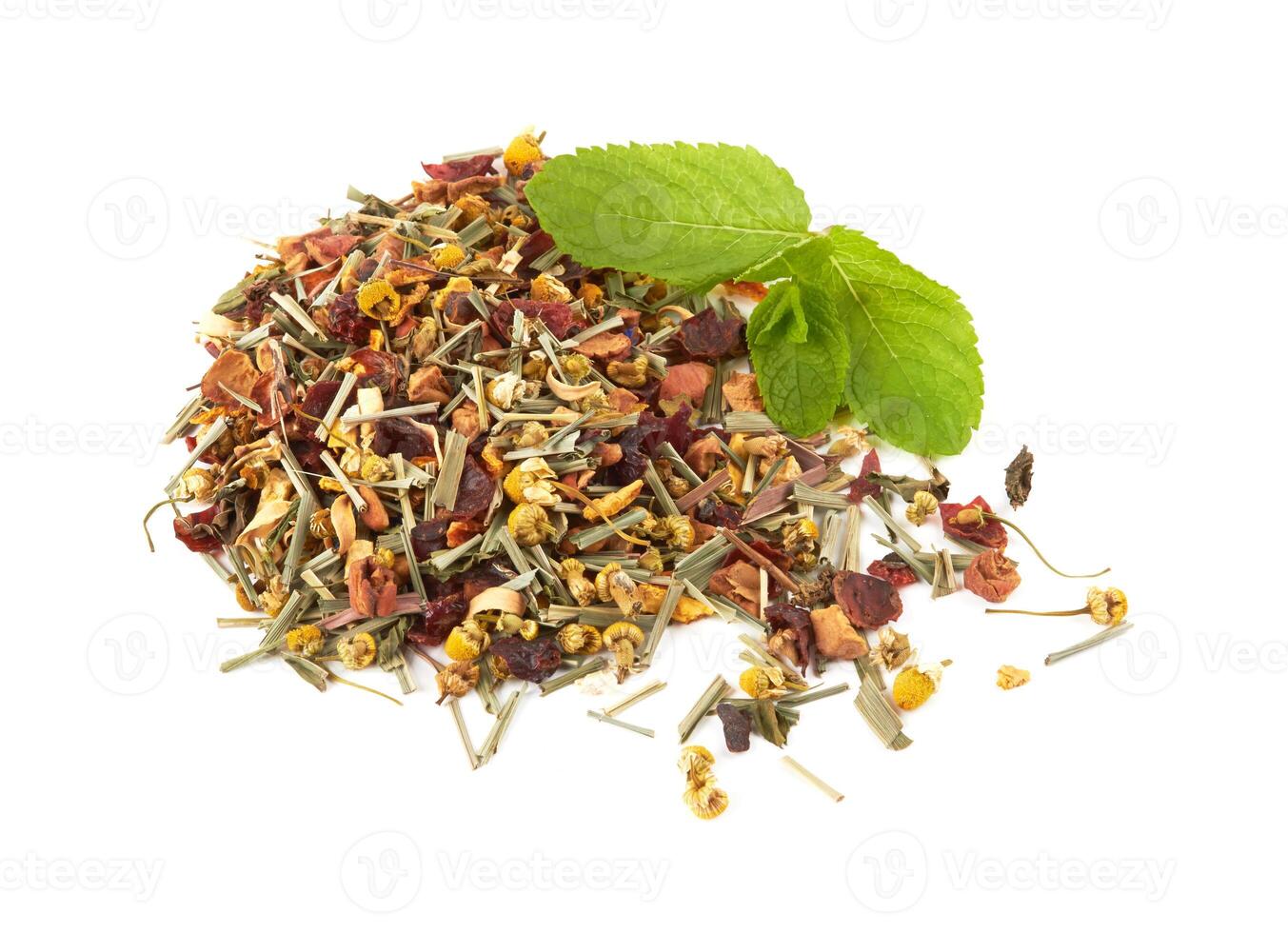Herbal tea with berries photo