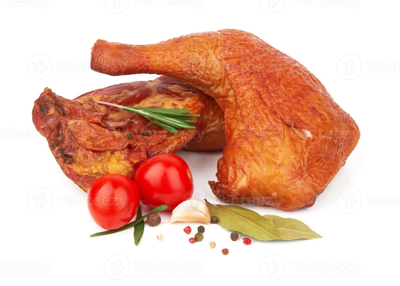 Smoked chicken thighs photo