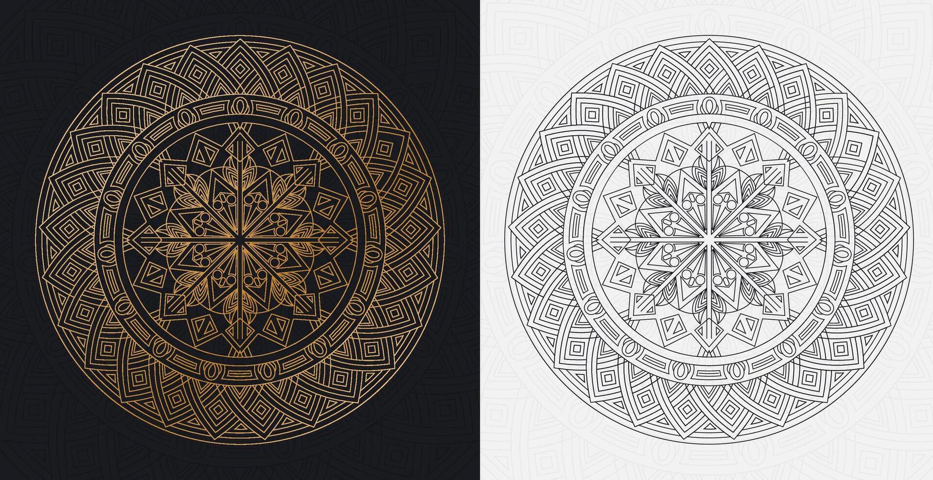 luxury mandala design vector