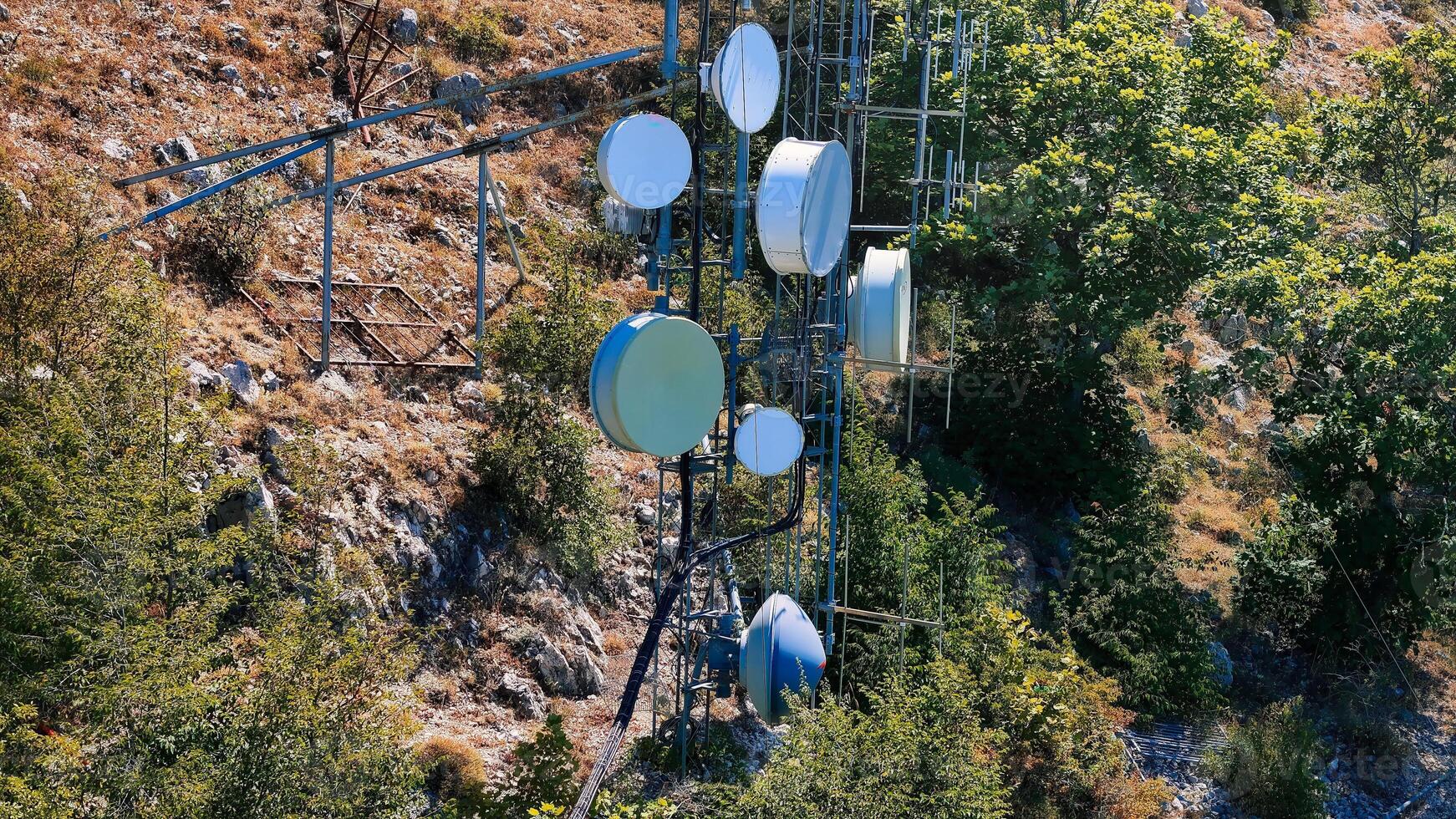 Telecommunication tower providing signal in remote location photo