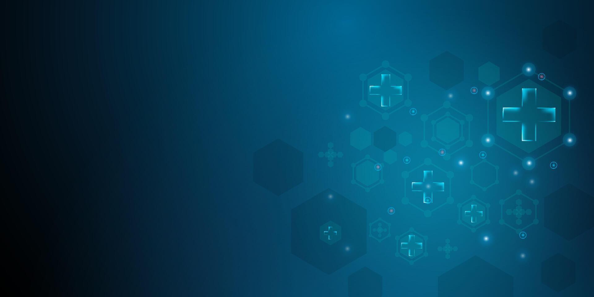 Healthcare background or medical technology concept. Digital, innovation, lab and research. illustration vector