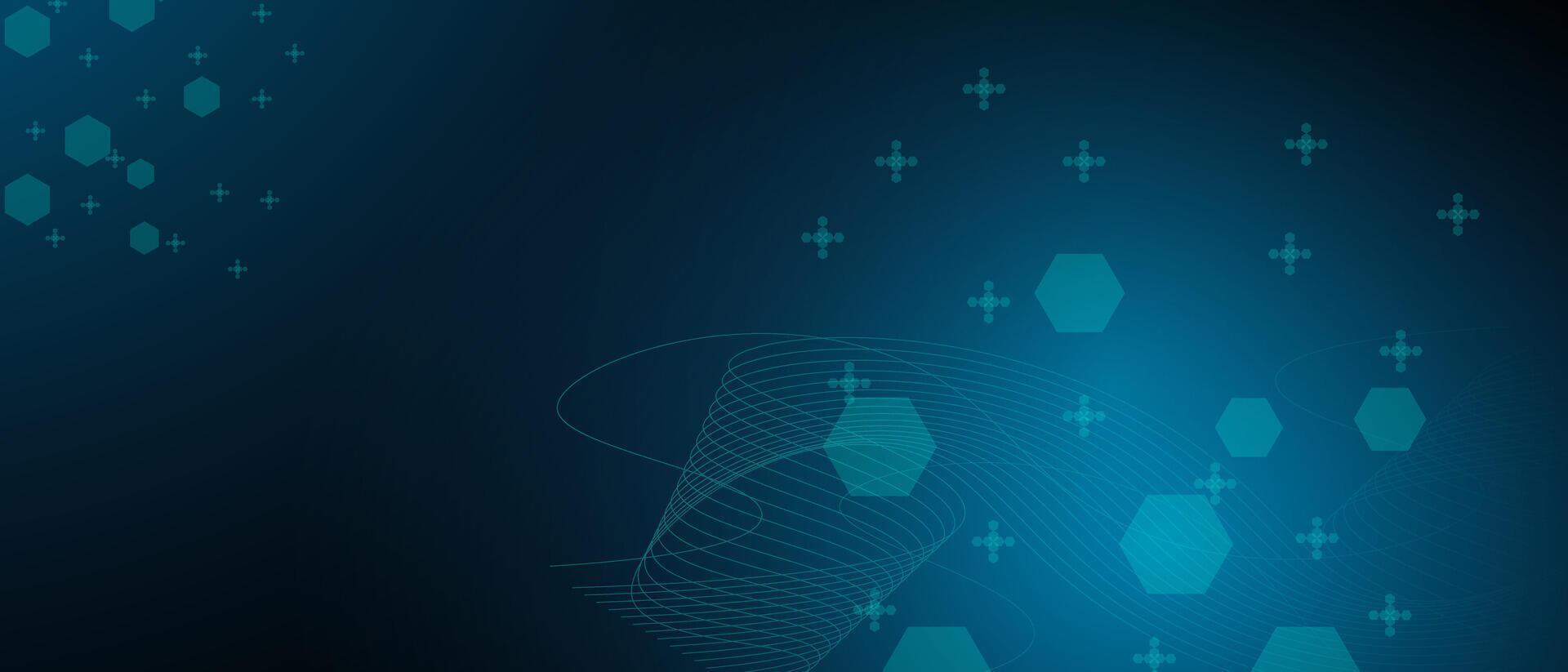 Medical technology blue background. health technology vector