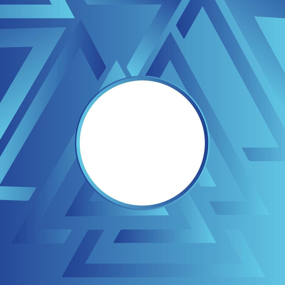 Abstract geometrical background with triangle shape circle white frame illustration for banner, flyer, poster or brochure. vector