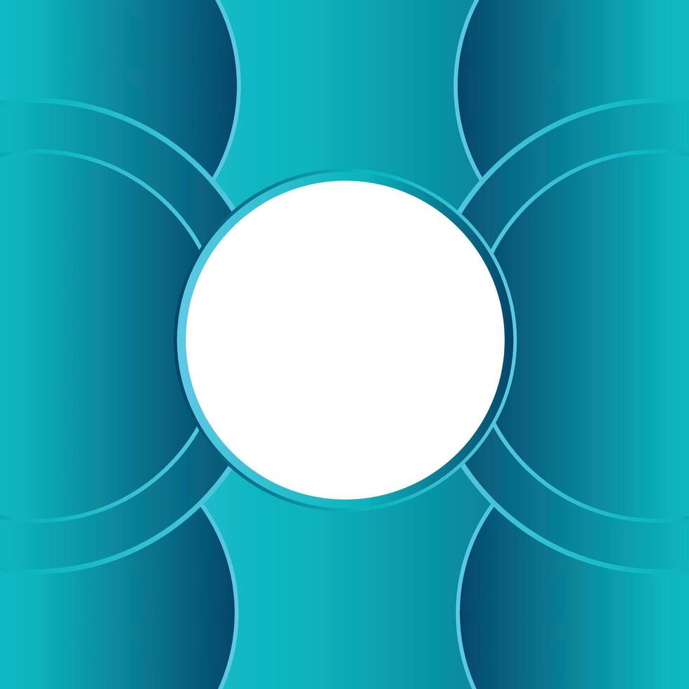 Modern Gradient background white circle frame design template vector