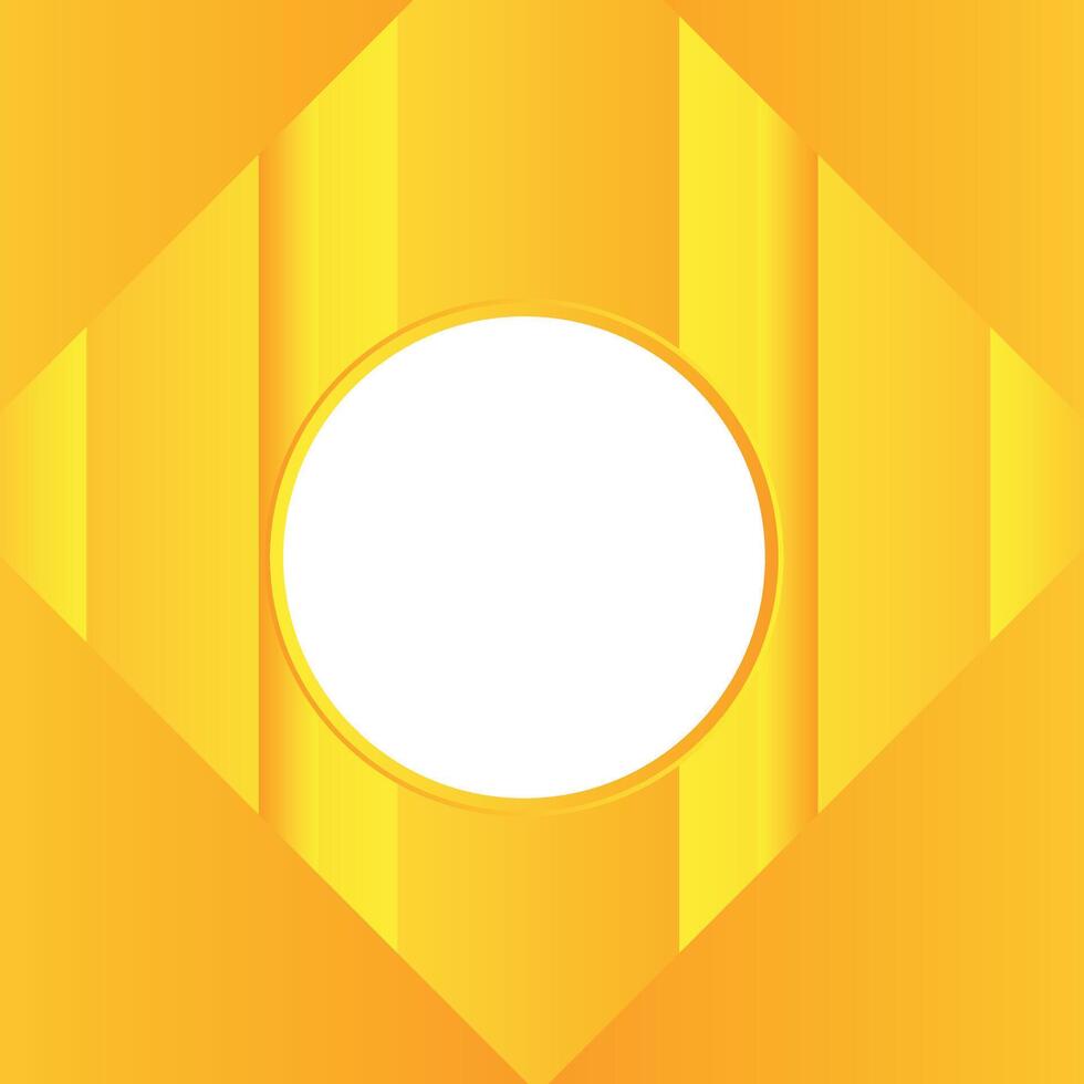 Modern geometric social media post Yellow Gradient Background frame with white space or geometric twibbon frame vector