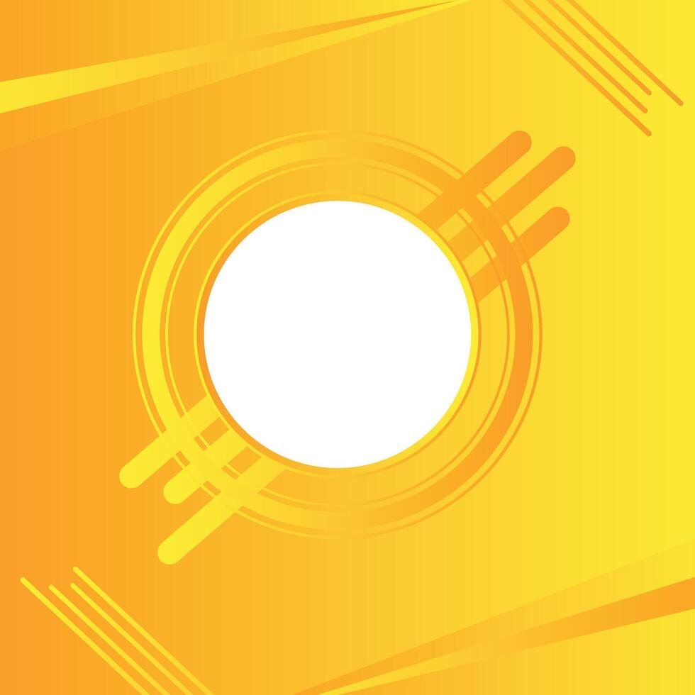 Modern geometric gradient overlap circle white, light yellow and yellow abstract background design vector