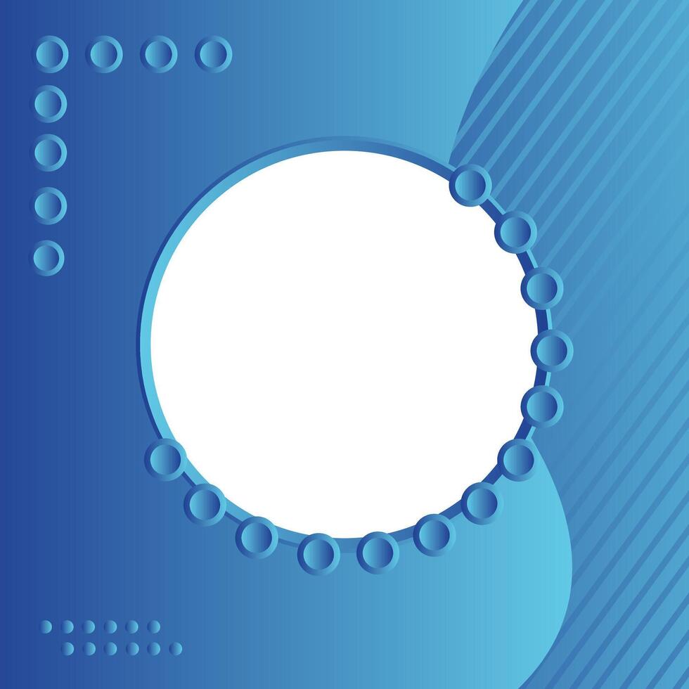 Blue gradient geometric design with dot and white circle Abstract business annual report, flyer, magazine vector