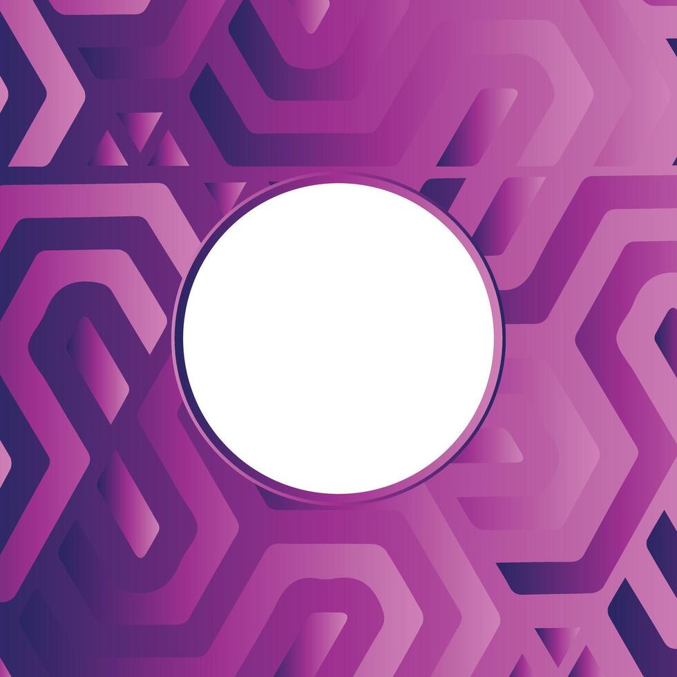 Minimal abstract banner presentation template with 3D bright circle sunny Purple dynamic color in Geometric background. Modern fresh orange business design for sale, event, social media, party vector