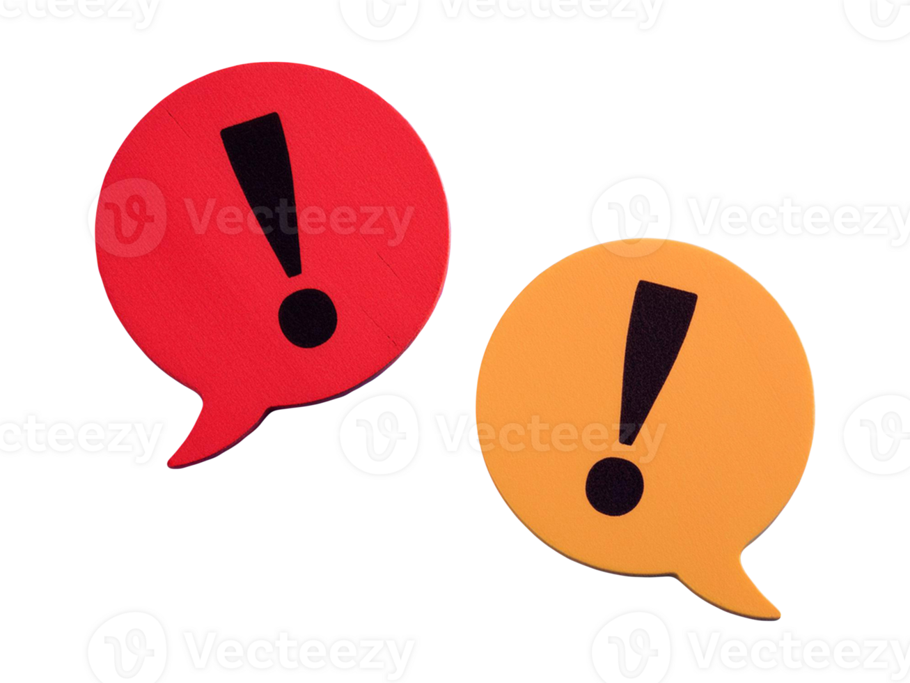 Conceptual symbols representing an argument and disagreement, featuring elements like speech bubbles, exclamation marks, and conflicting arrows, symbolizing debate, conflict, and opposing views. png