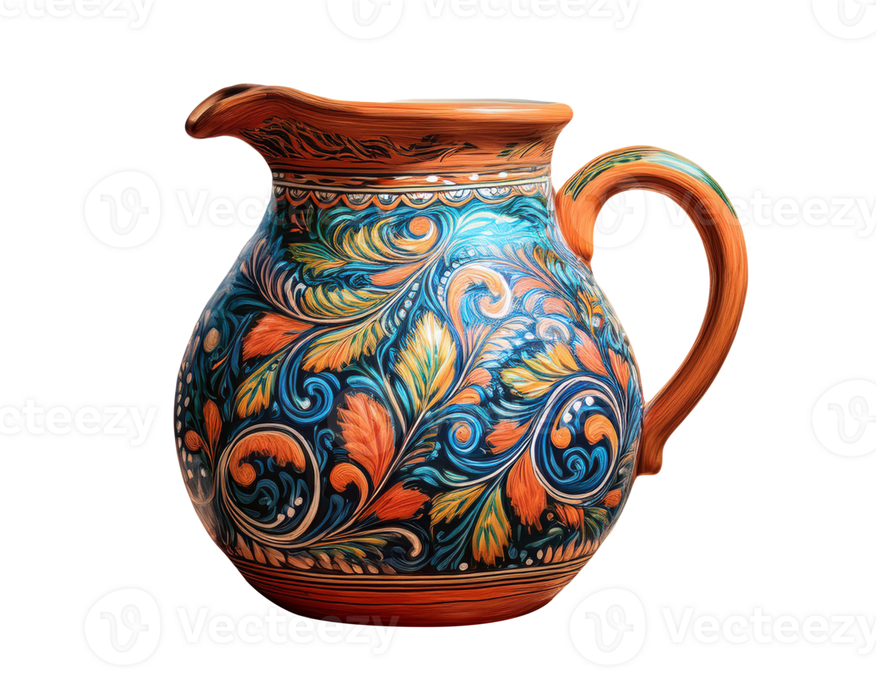 Close-Up Illustration of a Ceramic Jug png