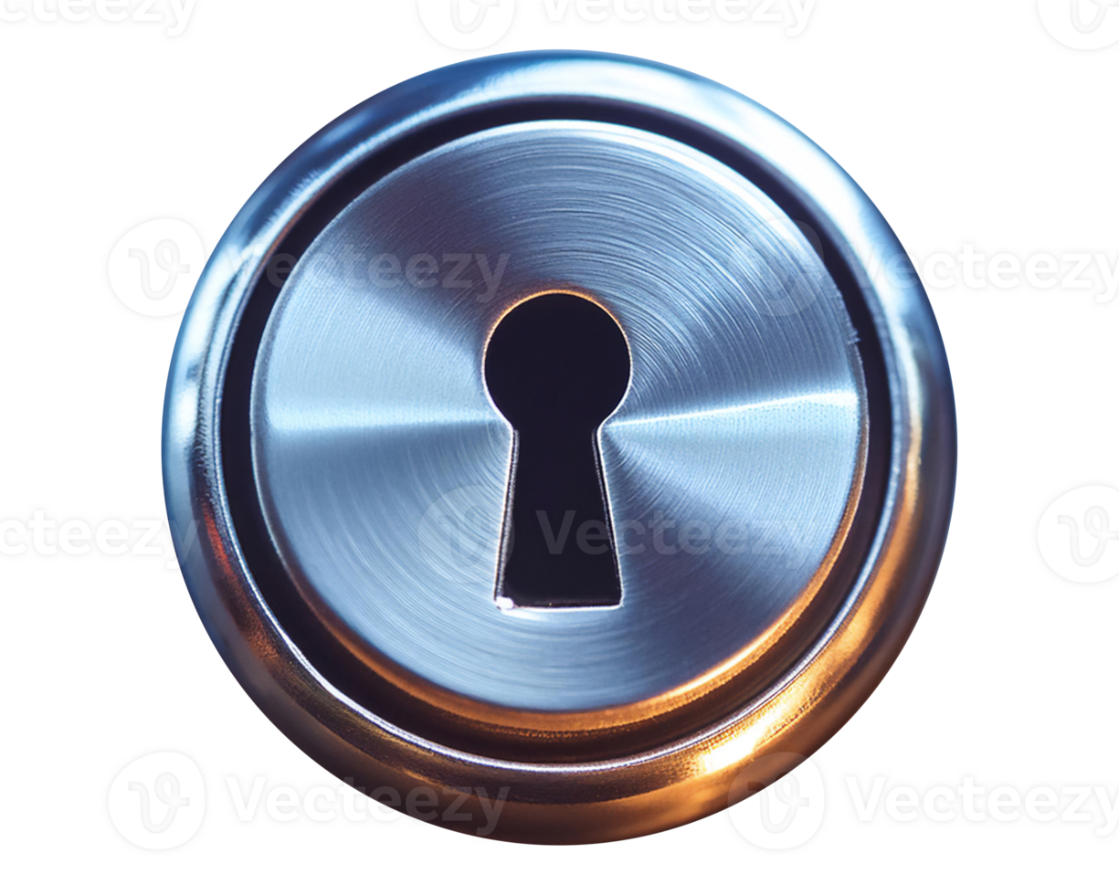 Keyhole Lock Representing a Hidden Secret png