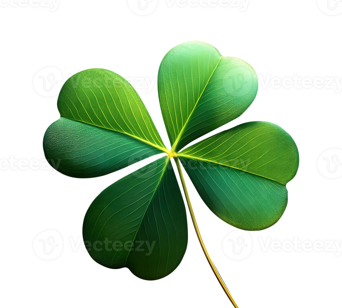 quattro foglia trifoglio riposo su verde le foglie png