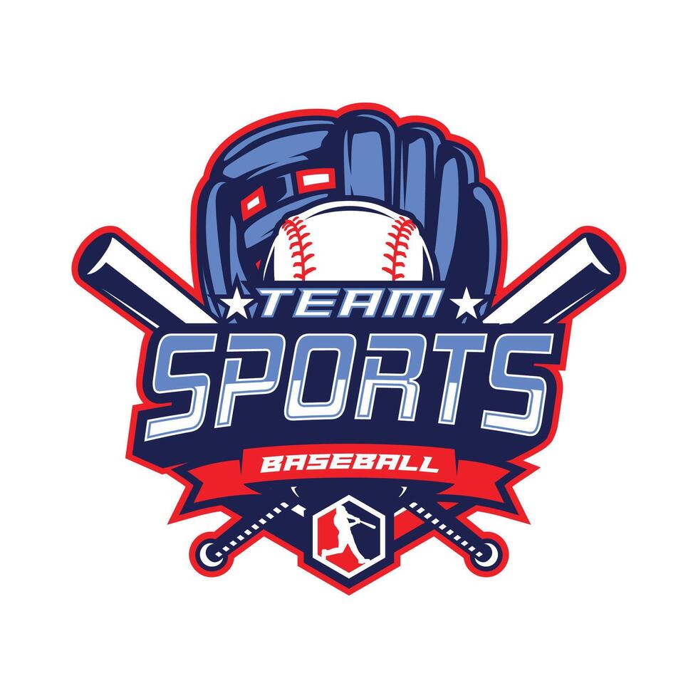 American Baseball Logo Design template vector