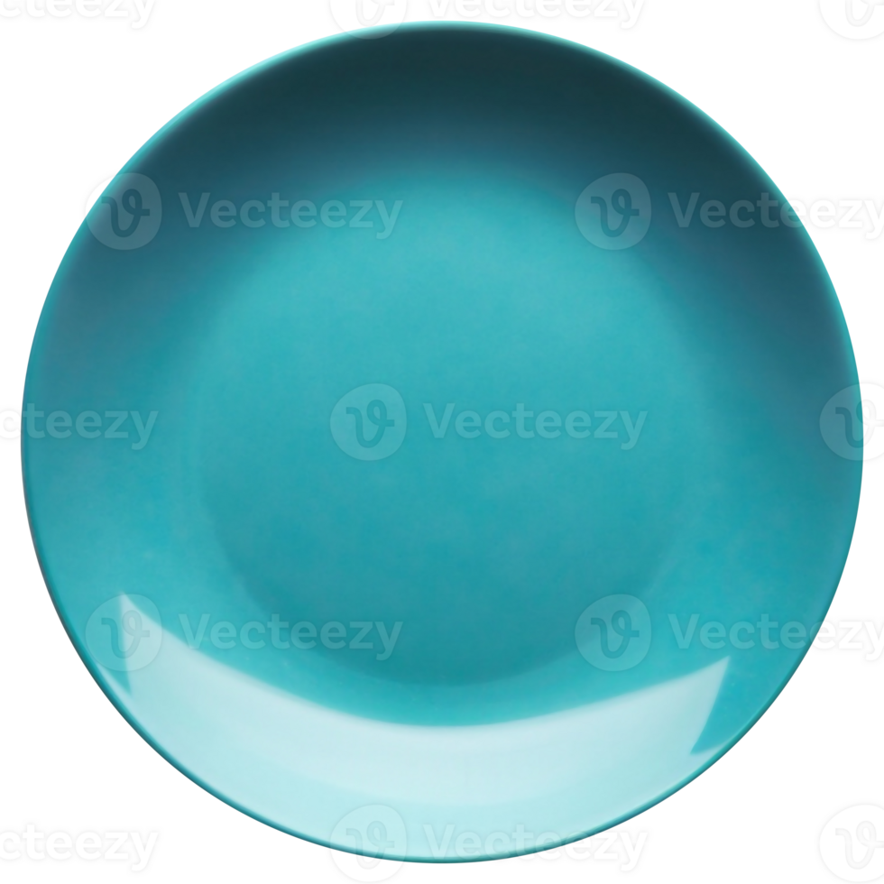 Top view of empty plate isolated on background. Dish cut out. png