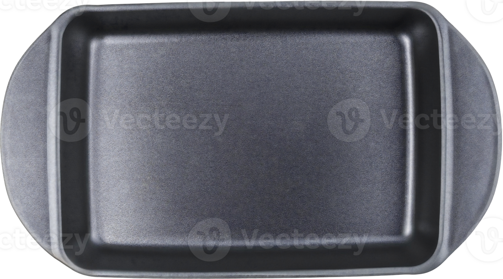 Top view of empty tray isolated on background. png