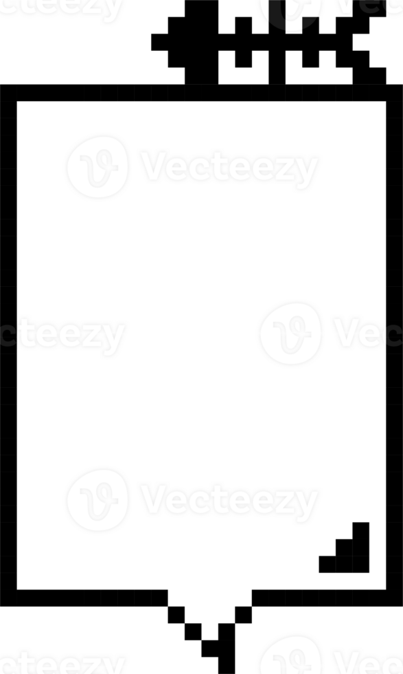 8bit retro game animal pet fish bone pixel text box memo speech bubble balloon, icon sticker keyword planner banner png