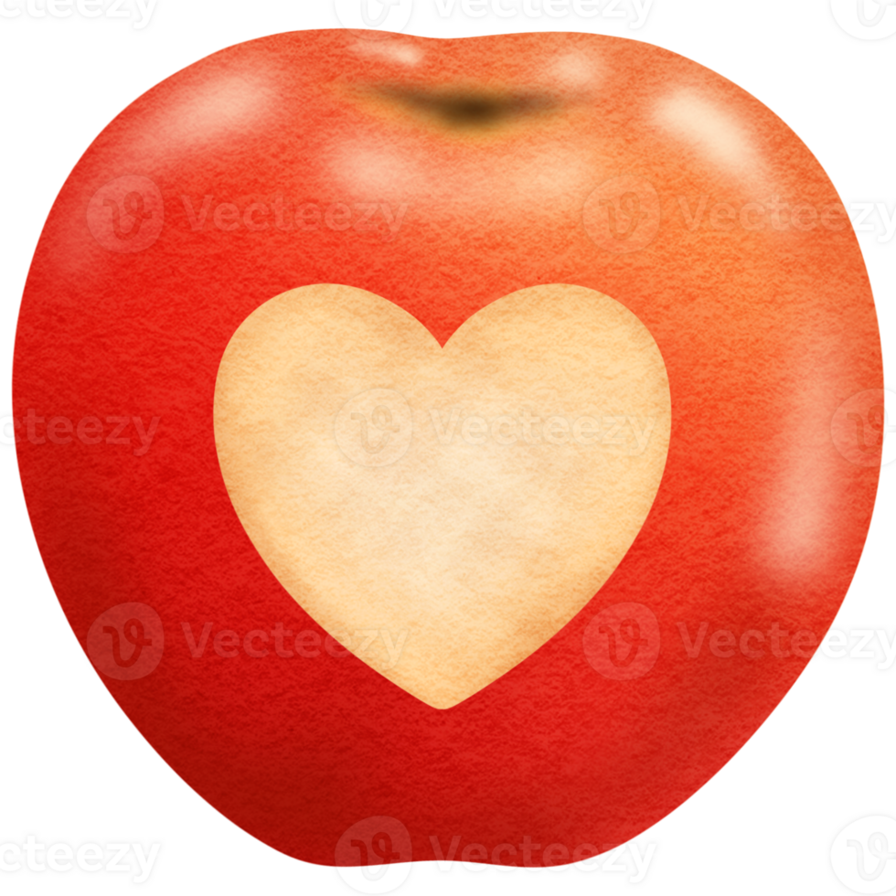 Heart in Apple png