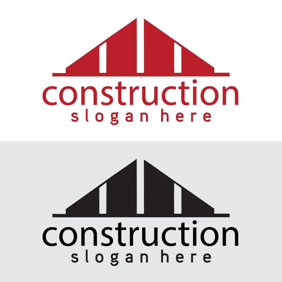 clever realtor, real estate and construction business logo vector
