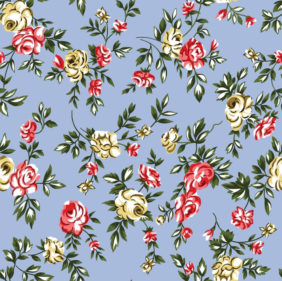 illustration of vintage small sow flower vector