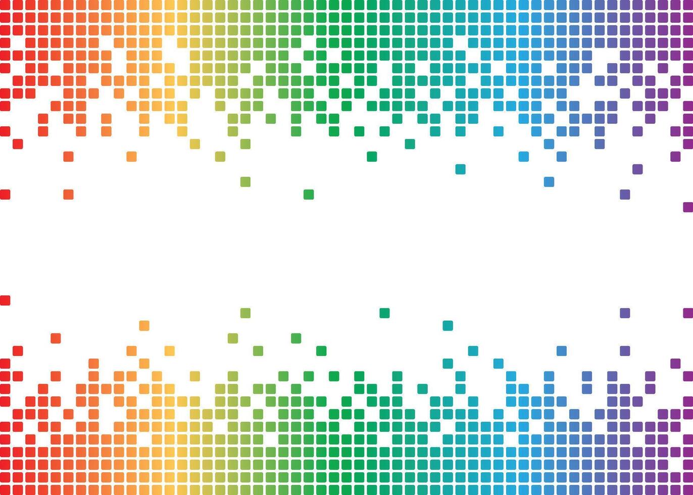 Digital Pixel Drip Bitmap Frame with White Space vector